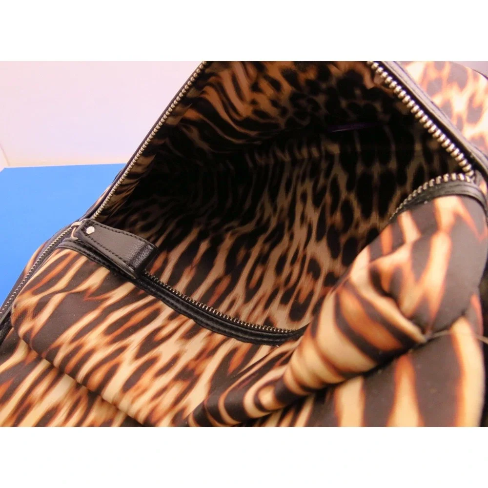 Nicole Miller Leopard Print Backpack 12